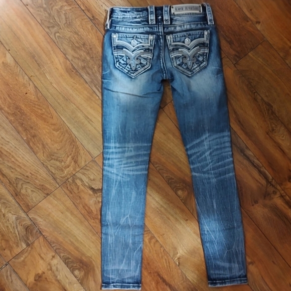 Gorgeous Rock Revival Vien Ankle Skinny Jeans With 29" Inseam - Picture 4 of 10